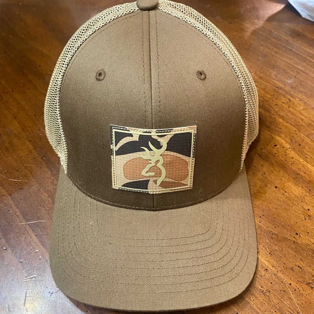 Browning Brown and Tan Mesh Cap